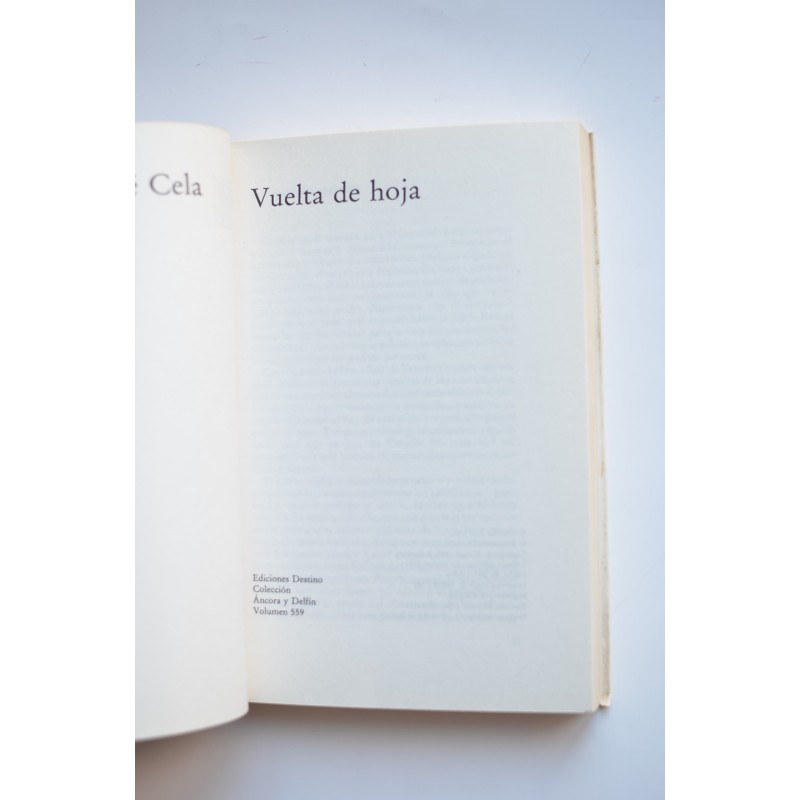 Vuelta de hoja
