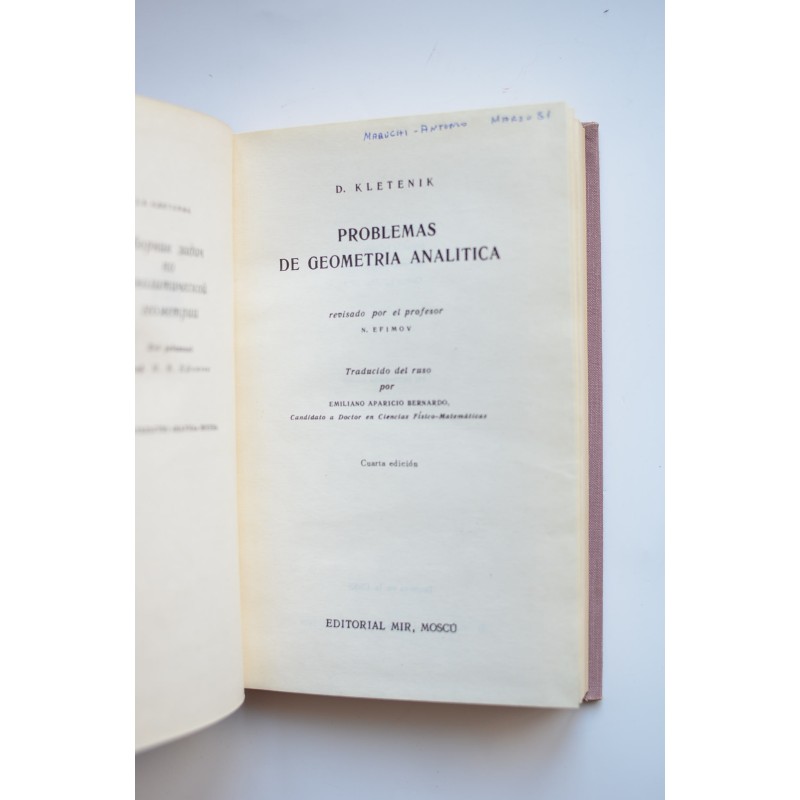 Problemas de geometría analítica