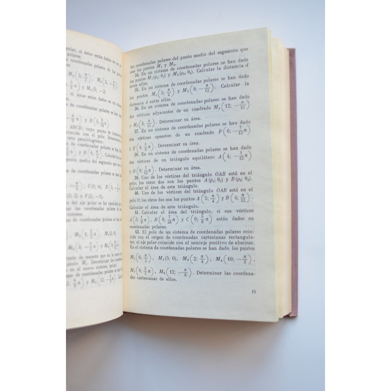 Problemas de geometría analítica