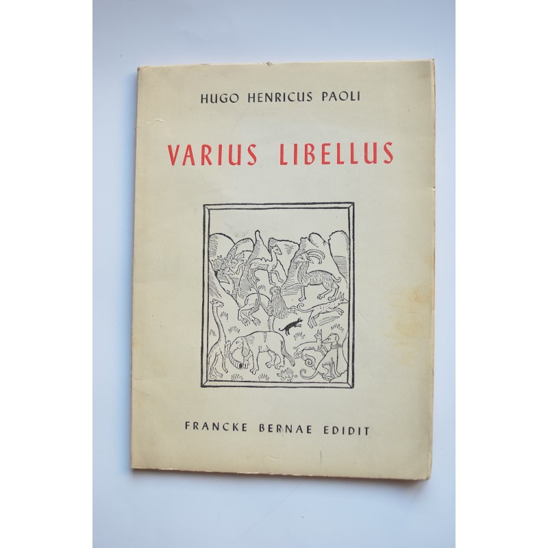 Varius libellus ad usum scholarum