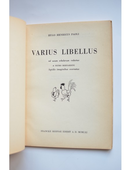 Varius libellus ad usum scholarum