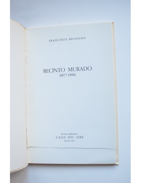 Recinto murado (1977 - 1980)
