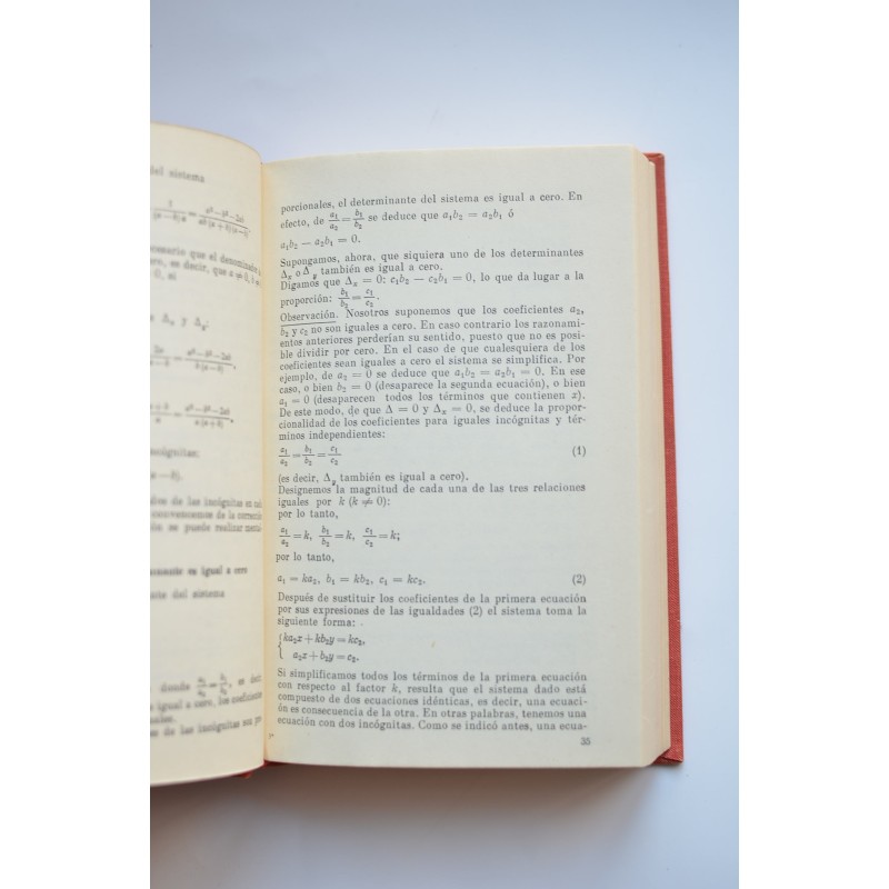 Álgebra y funciones elementales