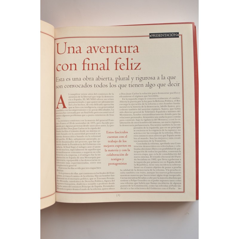 Historia de la democracia. 1975 - 1995. 20 años...