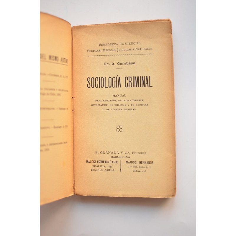 Sociología criminal