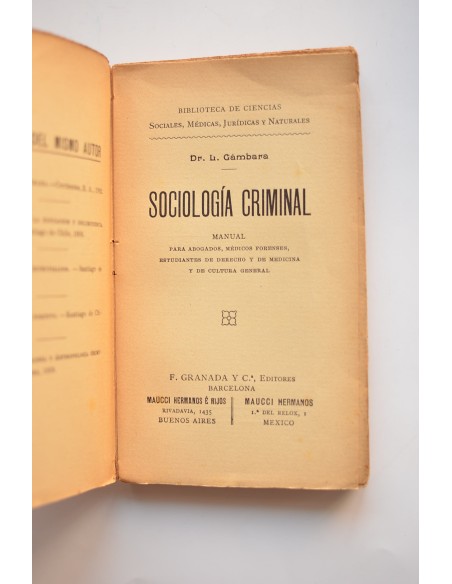 Sociología criminal