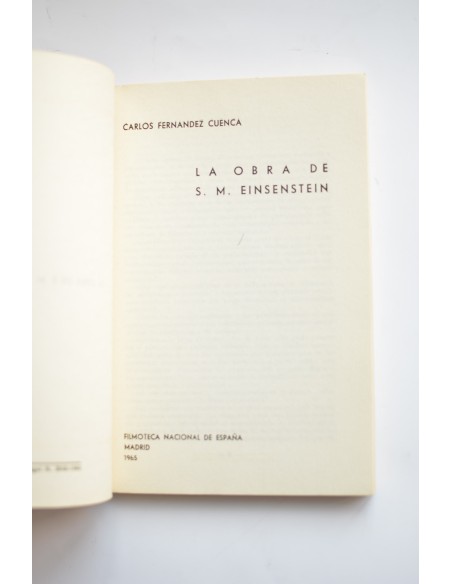 La obra de S. M. Eisenstein