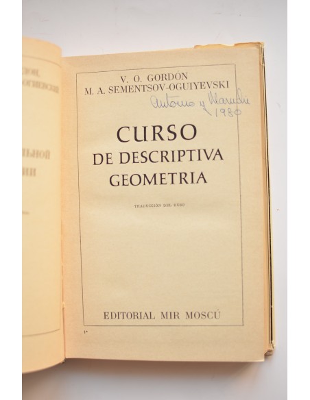 Curso de geometría descriptiva