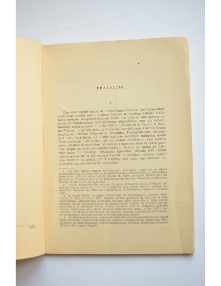 Catalogus codicum graecorum universitatis salamantinae. I. Collectio universitatis antiqua