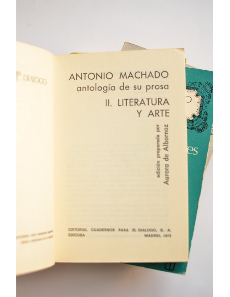 Antonio Machado. Antología de su prosa