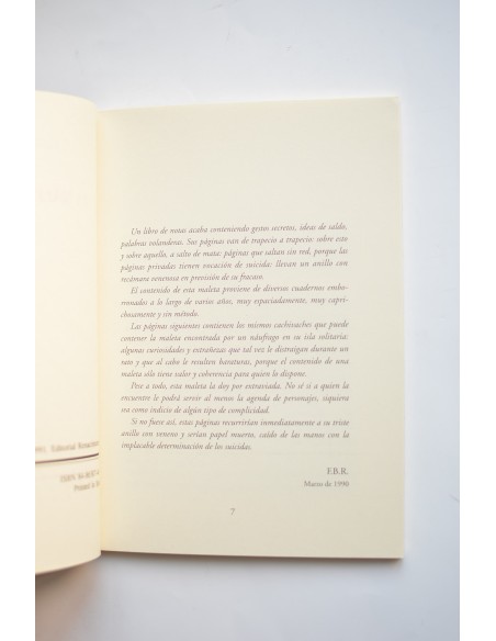 La maleta del náufrago. Cuadernos de notas, 1981 - 1990