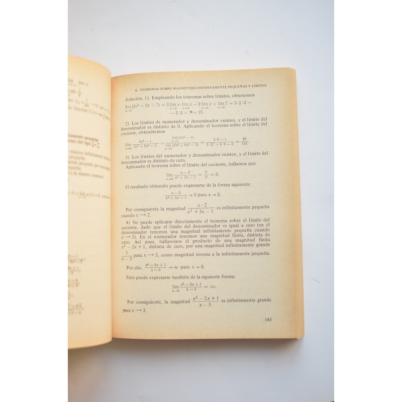 Problemas de matemáticas superior, teoría de...