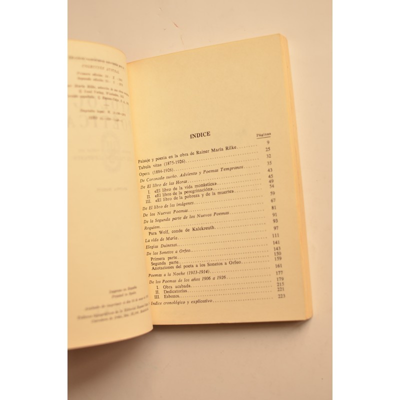 Rainer Maria Rilke. Antología poética.
