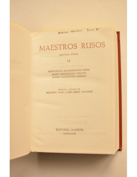 Maestros rusos. Tomo IX