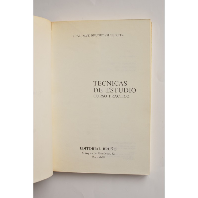 Técnicas de estudio. Curso práctico