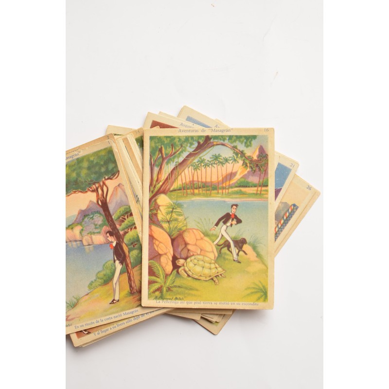 Aventuras de Masagrán. Cromos chocolates Amatller