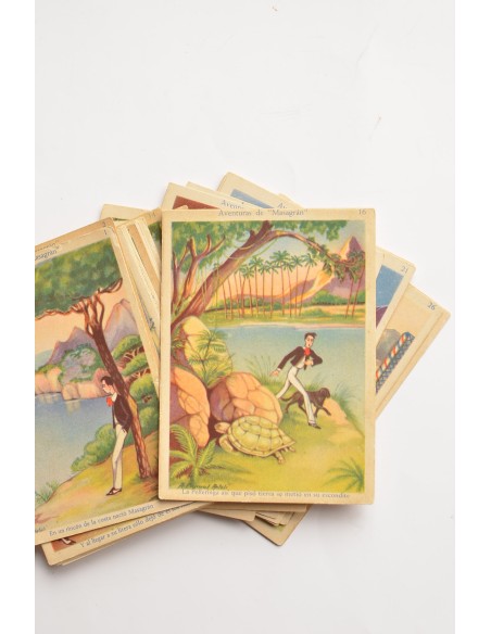 Aventuras de Masagrán. Cromos chocolates Amatller