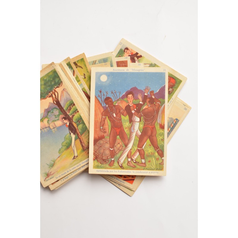 Aventuras de Masagrán. Cromos chocolates Amatller