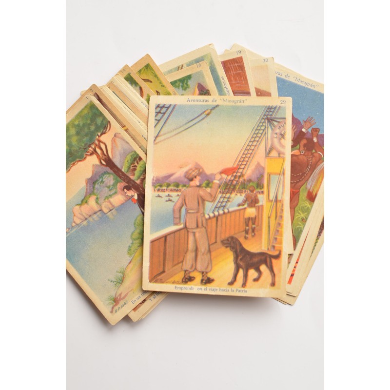 Aventuras de Masagrán. Cromos chocolates Amatller