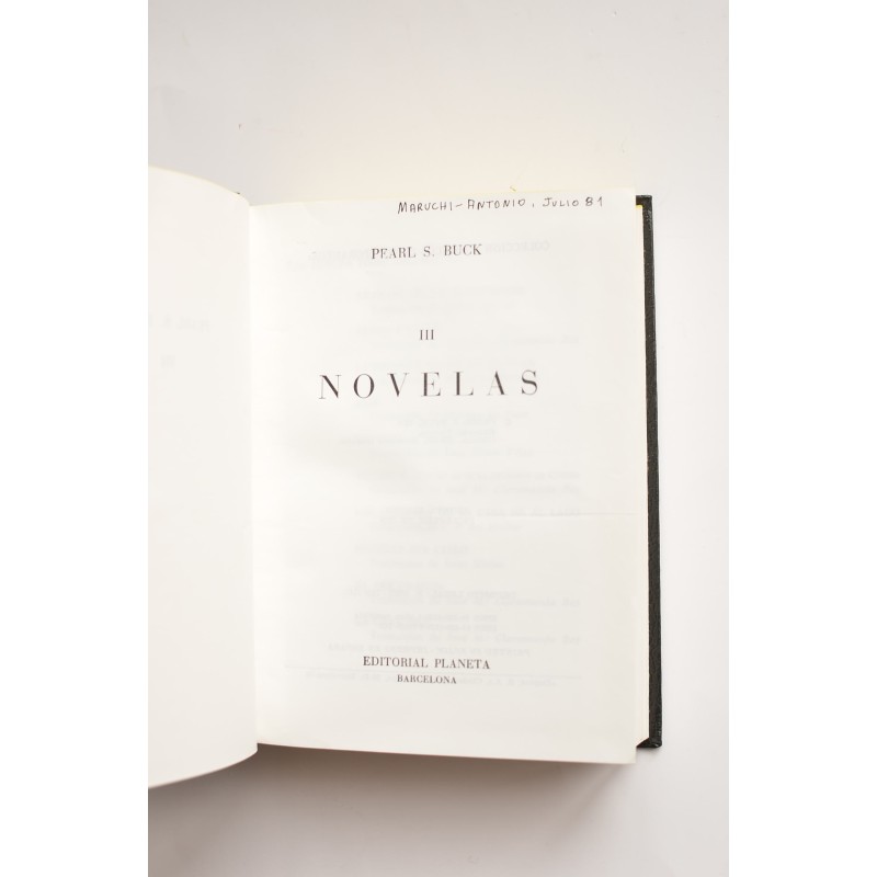 Pearl S. Buck. III. Novelas