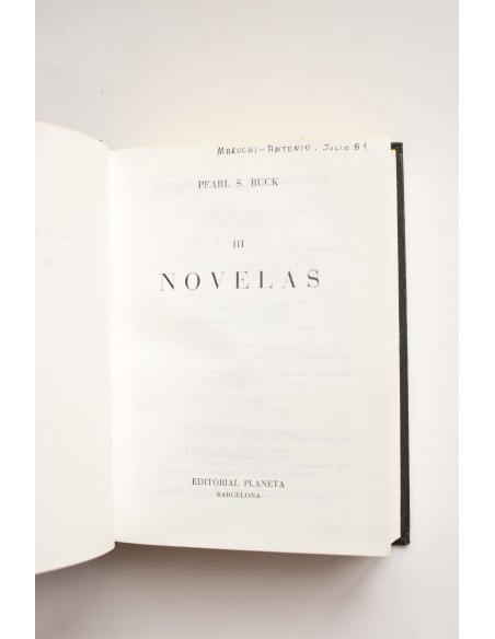 Pearl S. Buck. III. Novelas