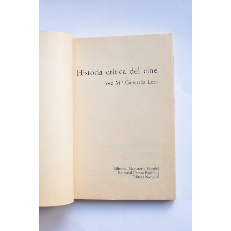 Historia crítica del cine