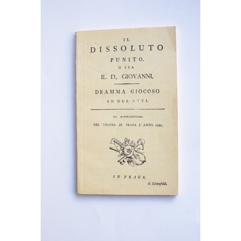 Il dissoluto punito o sia il D. Giovanni (libreto)