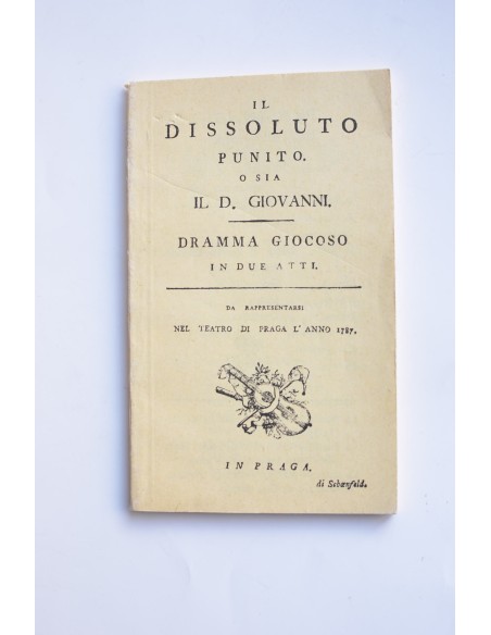 Il dissoluto punito o sia il D. Giovanni (libreto)
