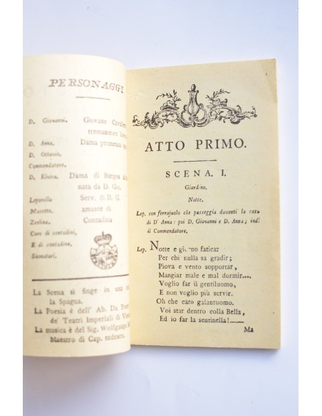 Il dissoluto punito o sia il D. Giovanni (libreto)