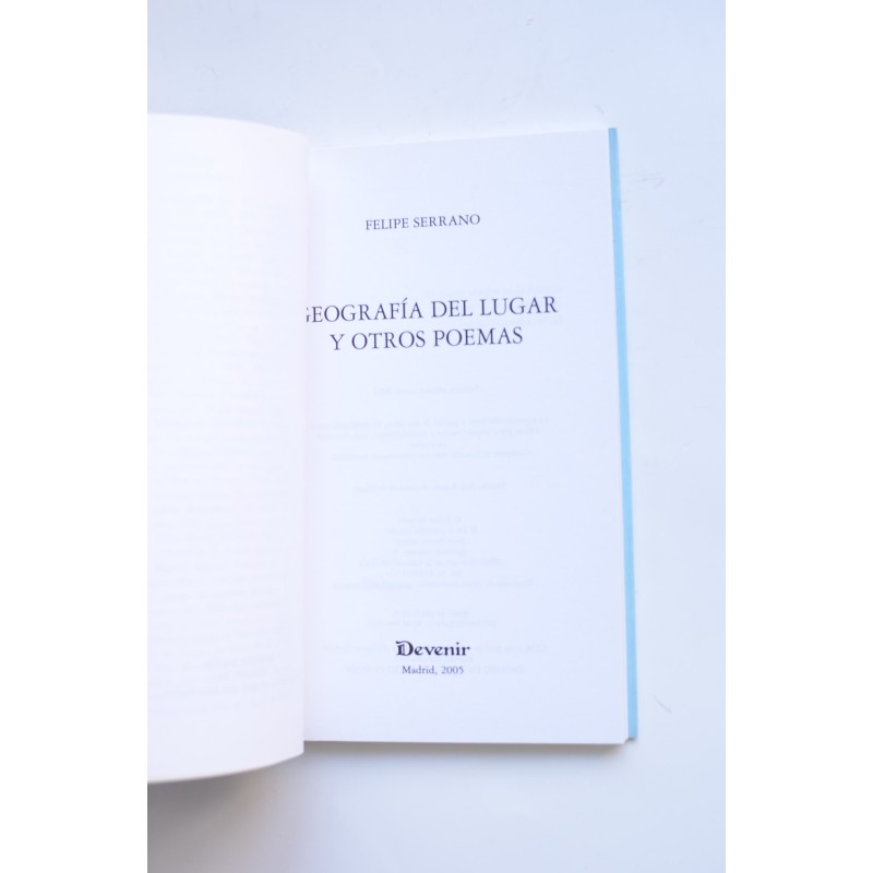 Geografía del lugar y otros poemas