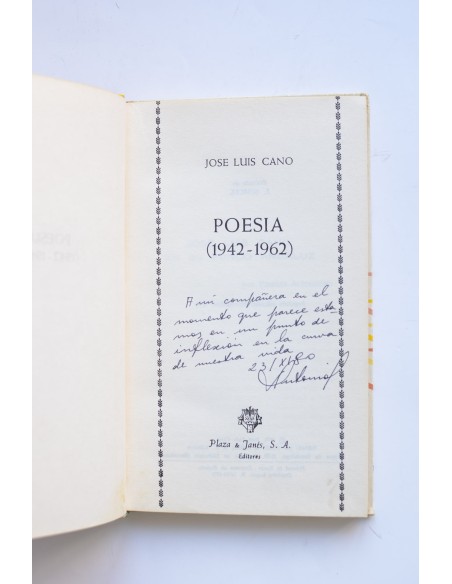 José Luis Cano, Poesía (1942 - 1962)