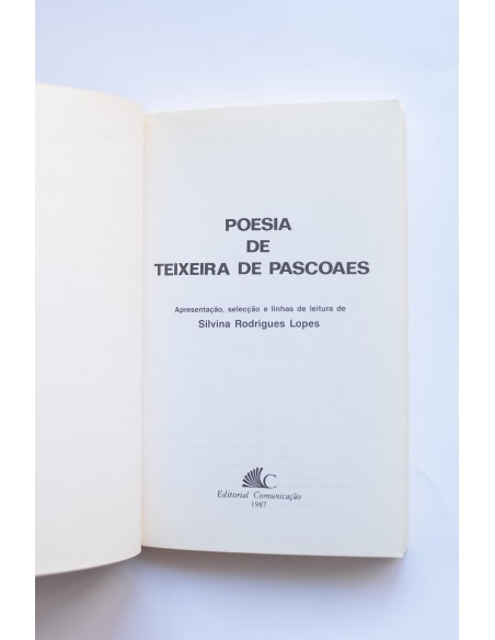 Poesía de Teixeira de Pascoaes