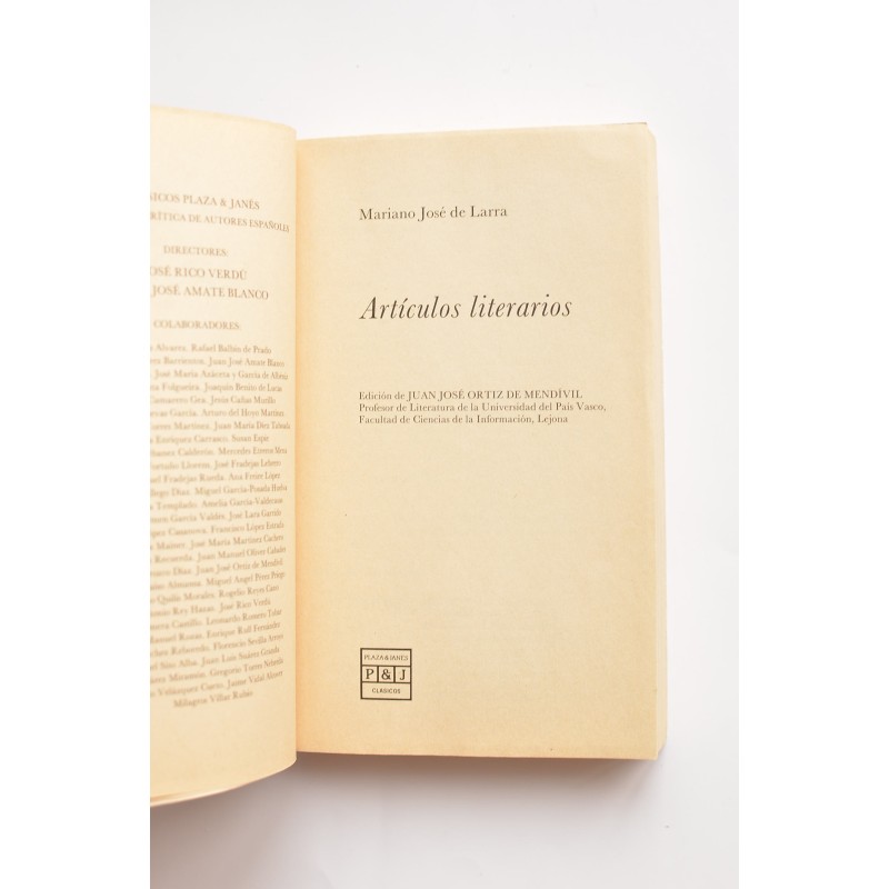 Artículos literarios
