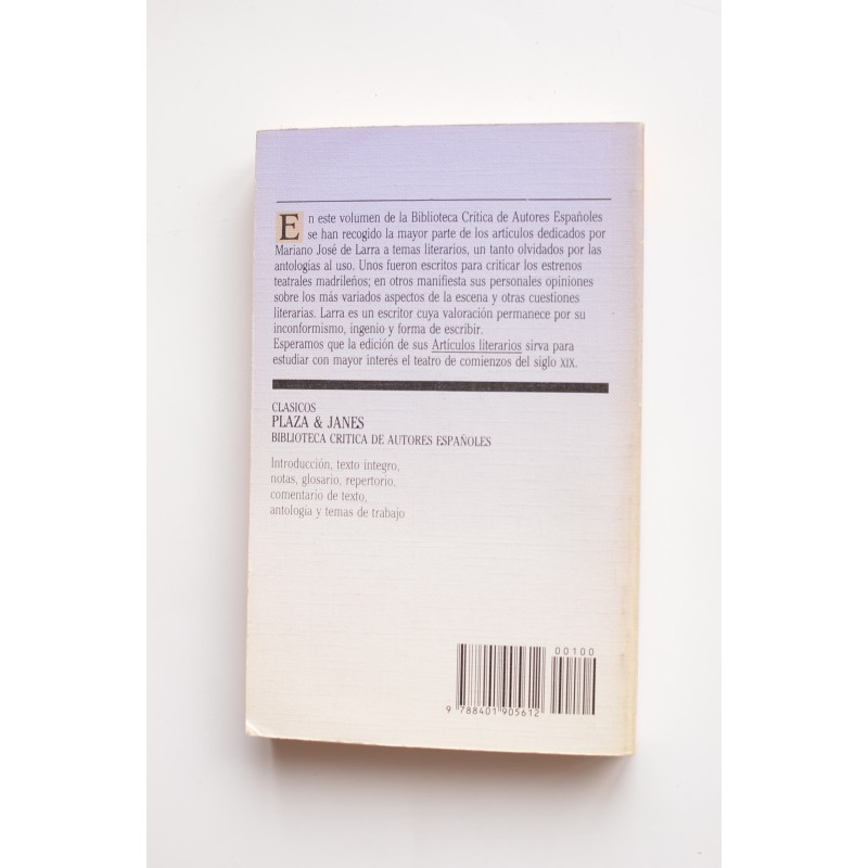 Artículos literarios