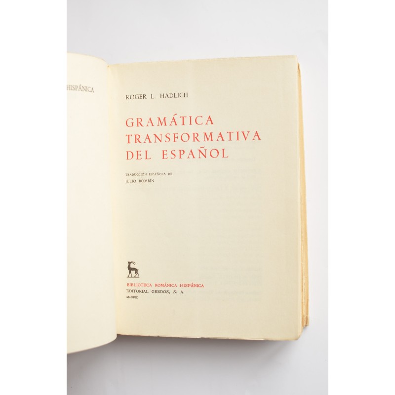 Gramática transformativa del español