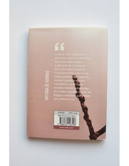 Historia del Adonáis. La colección de poesía