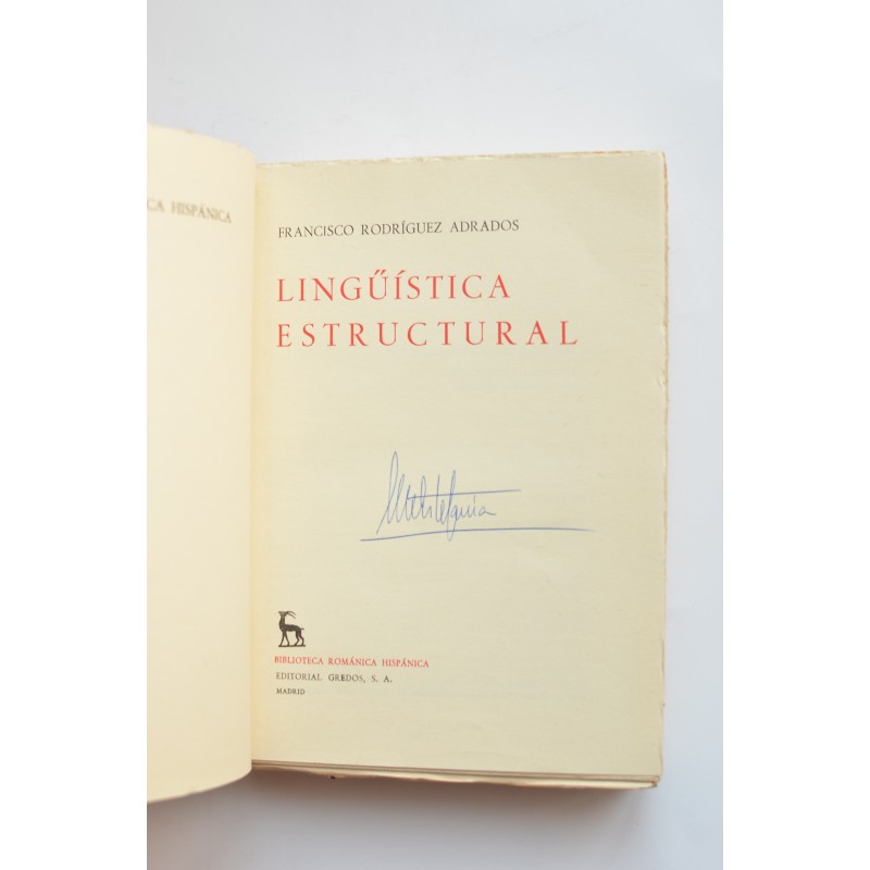 Lingüistica estructural. Tomo II