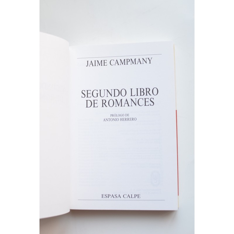Segundo libro de romances