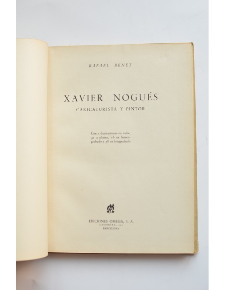 Xavier Nogués : caricaturista y pintor