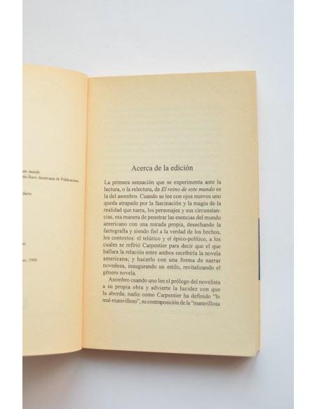 El reino de este mundo (edición facsimilar)