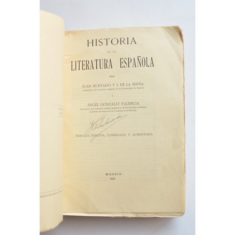 Historia de la literatura española