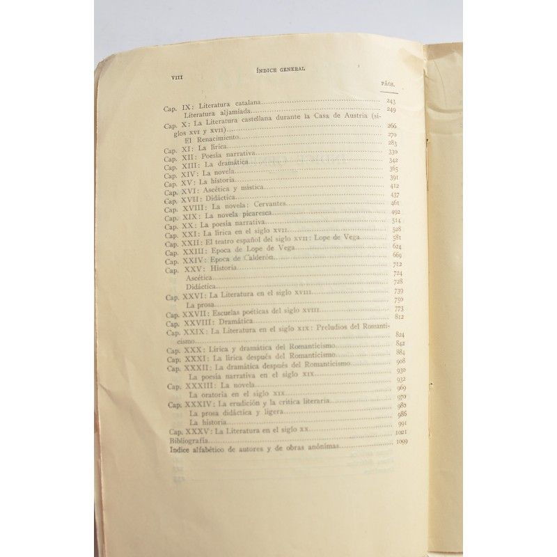 Historia de la literatura española