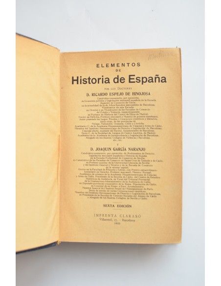 Elementos de Historia de España