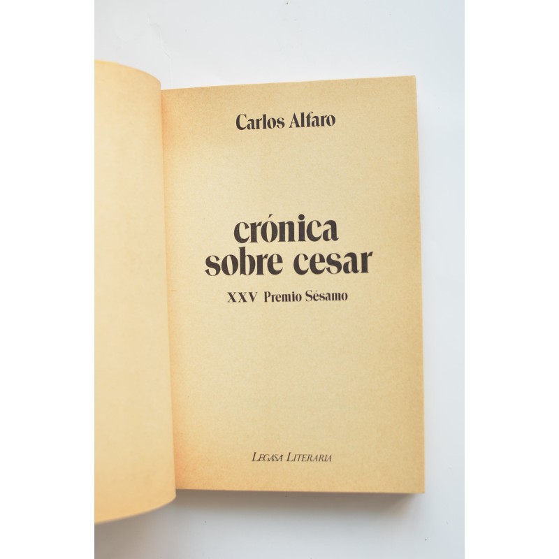 Crónica sobre cesar