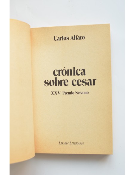 Crónica sobre cesar