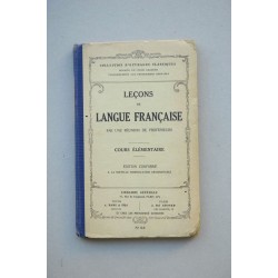 Leçons de langue française. Cours élémentaire