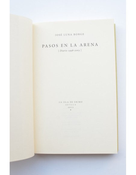 Pasos en la arena. Diario 1998 - 2003
