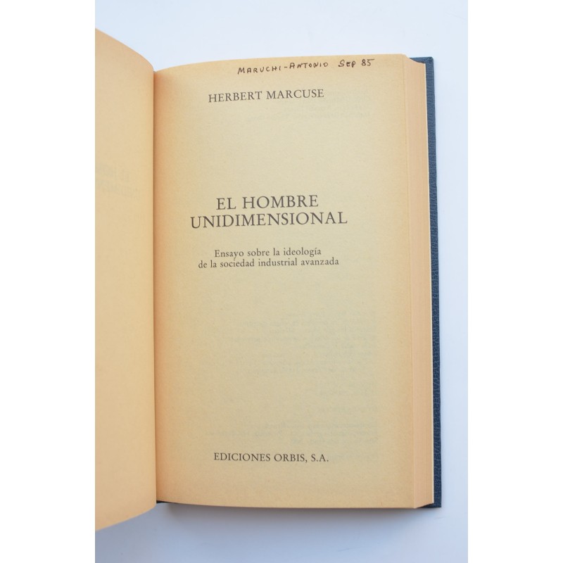El hombre unidimensional