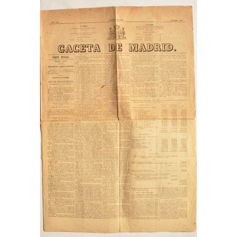 Gaceta de Madrid. Nº 1200. Jueves 17 de abirl, 1856