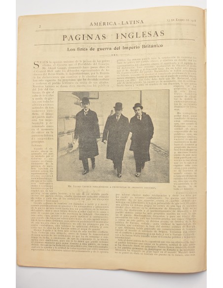 América - Latina. Nº 2. Vol. IV. Londres, 15 de enero de 1918